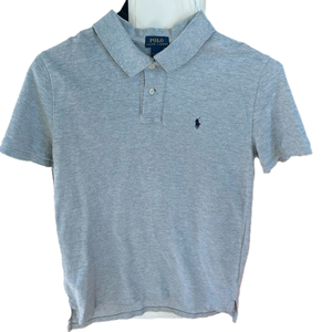🌿Polo by Ralph Lauren boys XL, 18-20, grey short sleeved shirt🌿